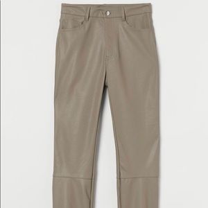 H & M Women’s Faux Leather Pants - Size 10 - NEW